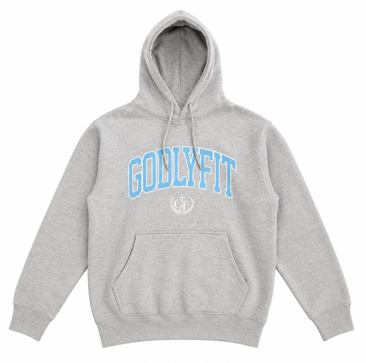 "College" Heather Grey Hoodie