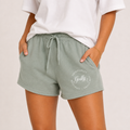 "Godly Fit" Seafoam Green Wave Shorts