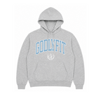 "College" Heather Grey Hoodie