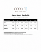 "Godly Fit" Misty Blue Wave Shorts