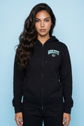 "College" Onyx Premium Zip-Up Hoodie